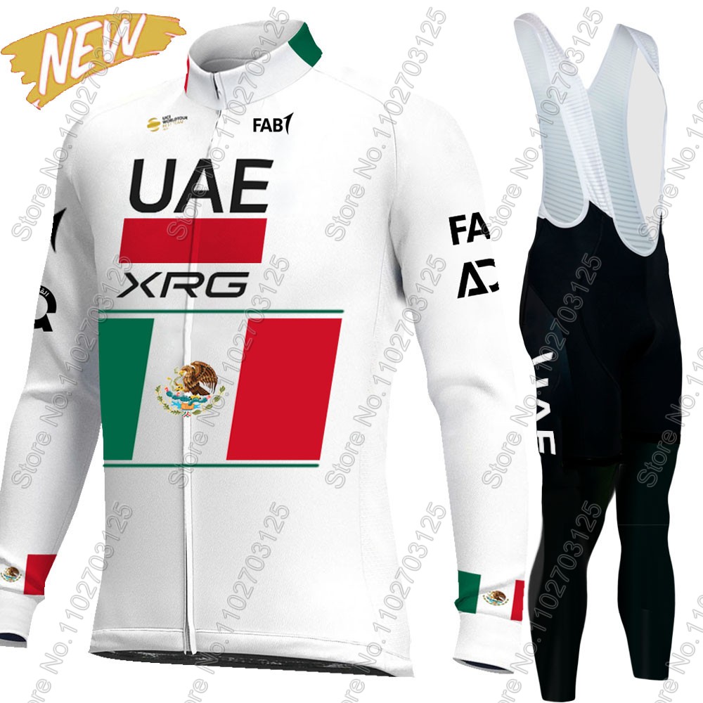 Cycling Gear Jersey - UAEチーム サイクリング 2026 メキシコ ジャージセット メンズ