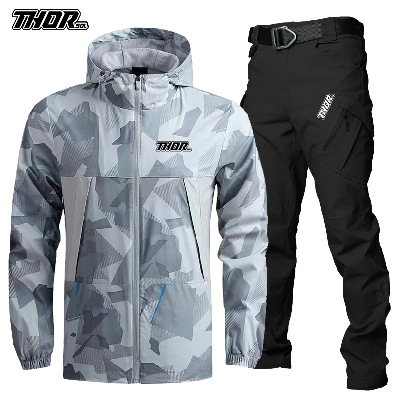 THORSOL 男性サイクリングジャージセット秋マウンテンバ - Cycling Gear Brands のレビューと価格