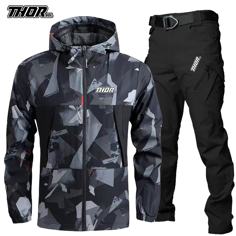 THORSOL 男性サイクリングジャージセット秋マウンテンバ - Cycling Gear Brands のレビューと価格