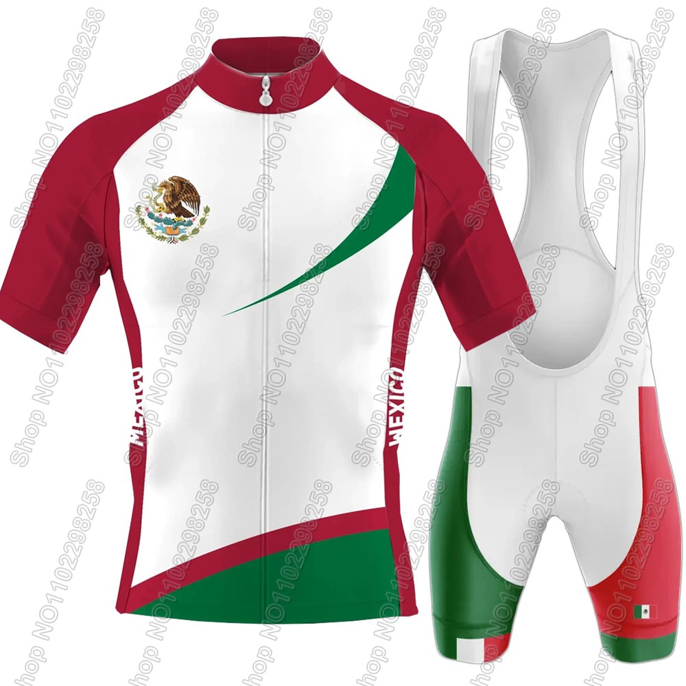 2025 メキシコ代表チームサイクリングジャージセット夏メキ - Cycling Gear Jersey のレビューと価格